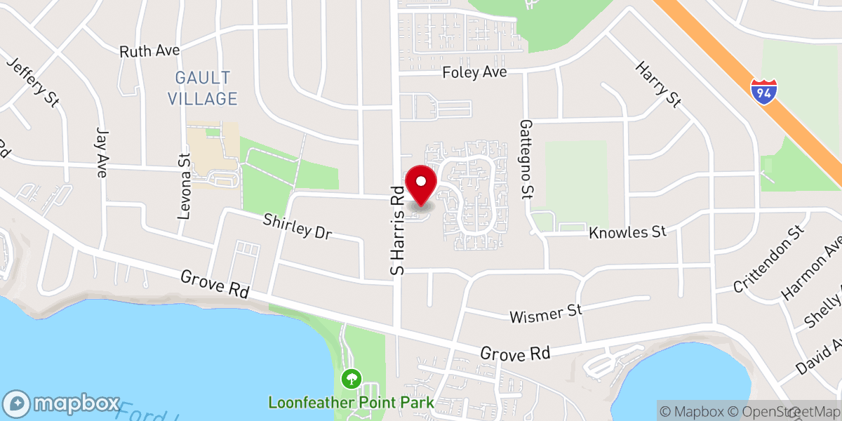 Map showing location of St Mark Lutheran Church