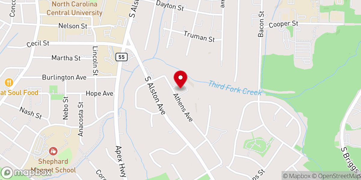 Map showing location of Mt Calvary United Church of Christ