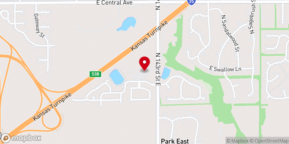 Map showing location of Metro East Baptist Church