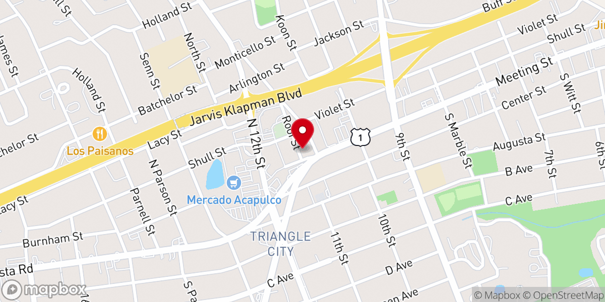 Map showing location of Refreshing Springs Church