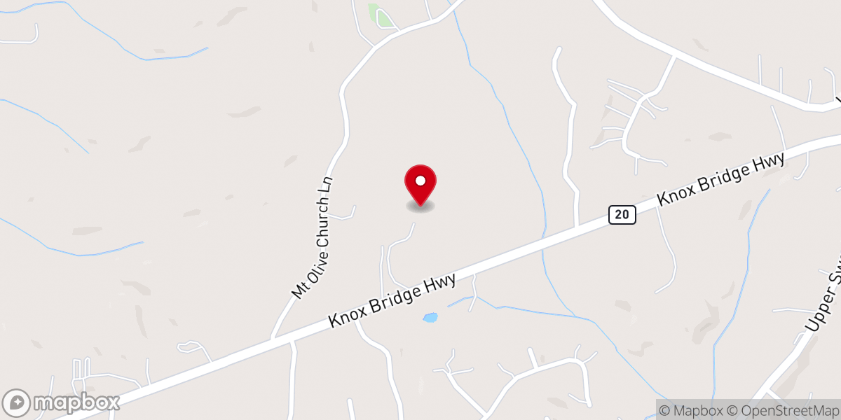 Map showing location of Hallowed Grand Christian Retreat