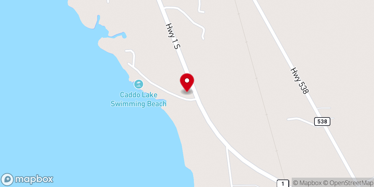 Map showing location of Caddo Parish Sheriff's Office - North Substation