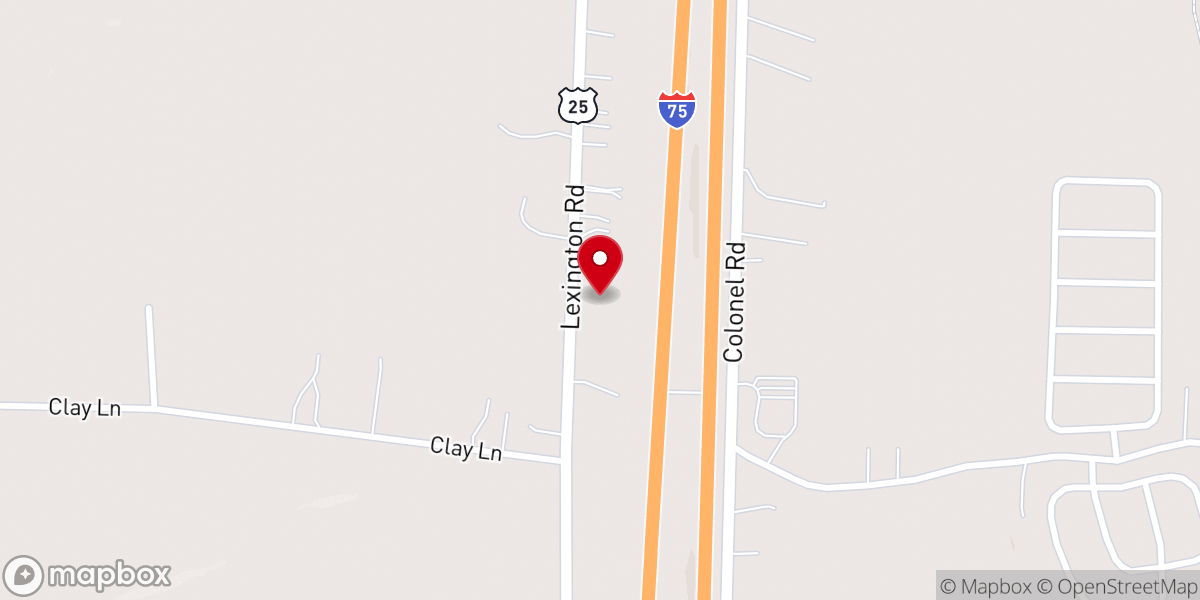 Map showing location of Madison Baptist Church