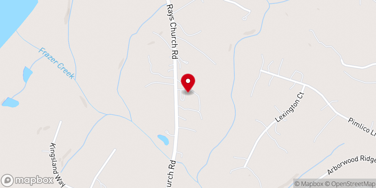 Map showing location of Central Oconee Church of Christ