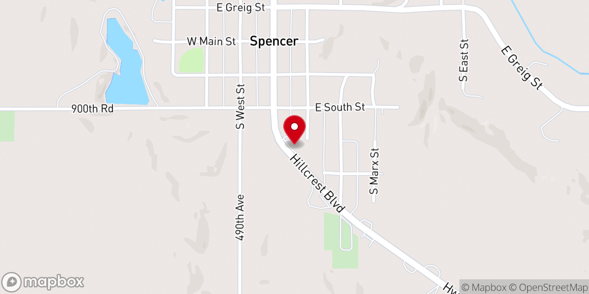 Map showing location of Immanuel Lutheran Church