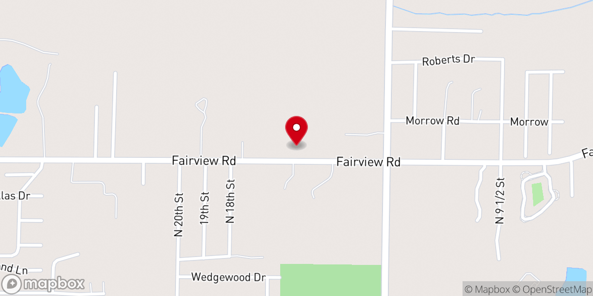 Map showing location of Northwest Church - Paragould Campus