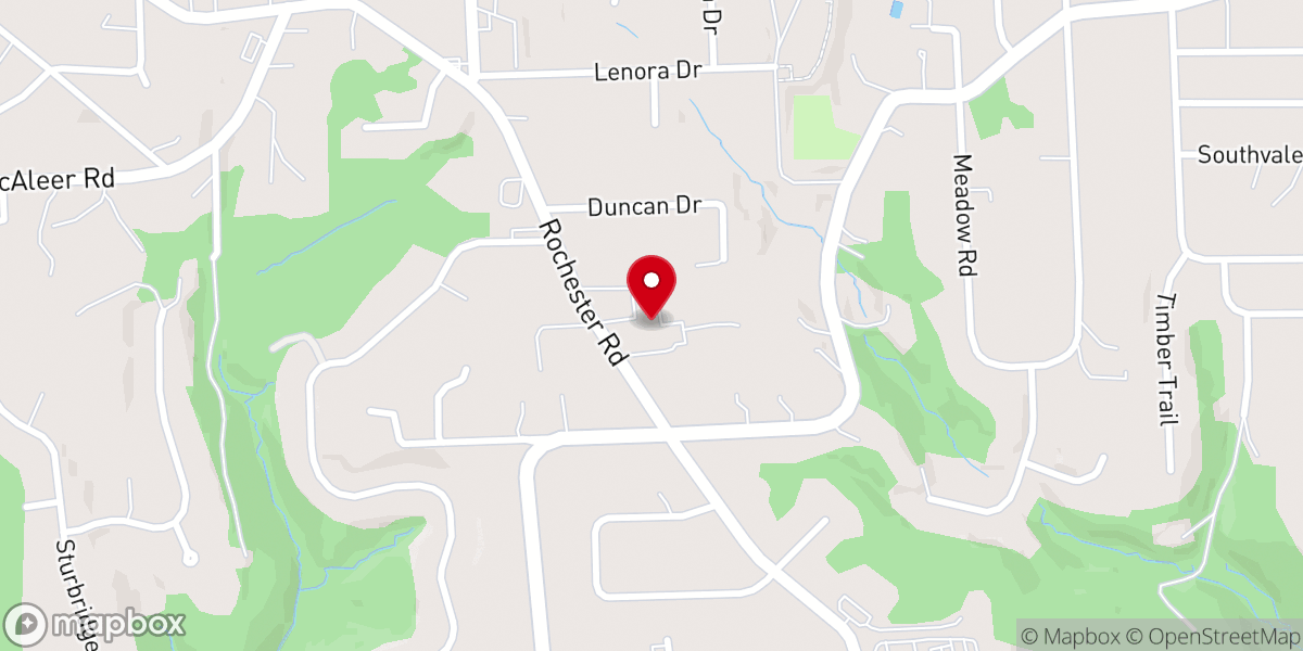 Map showing location of LifePointe Alliance Church