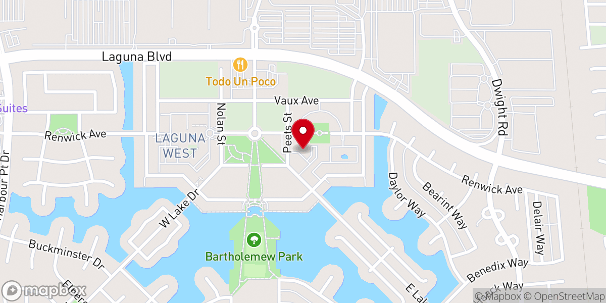 Map showing location of Saint Katherine Greek Orthodox Church