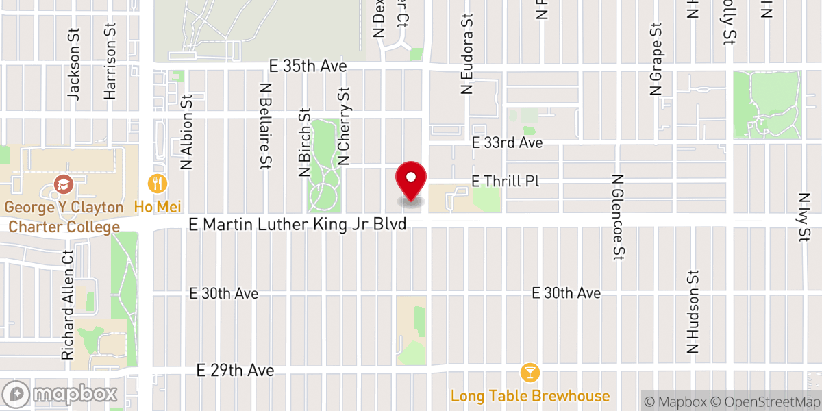 Map showing location of Cure d'Ars Catholic Church