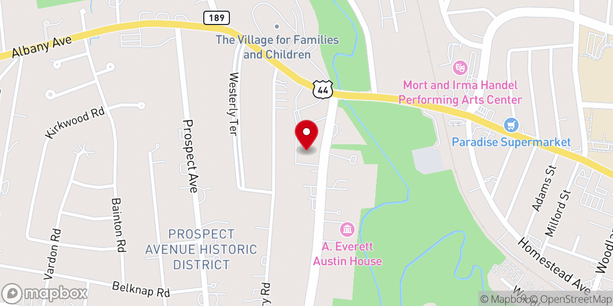 Map showing location of All Saints Orthodox Church