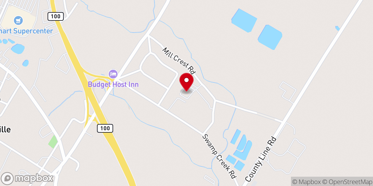Map showing location of St. Andrew United Methodist Church