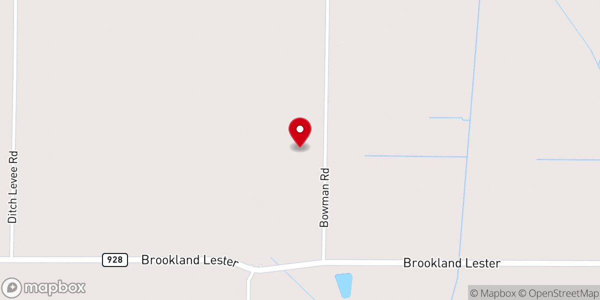 Map showing location of Burnt Hill Church