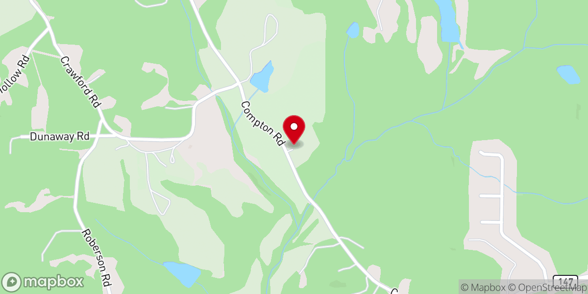 Map showing location of New Freedom Baptist Church