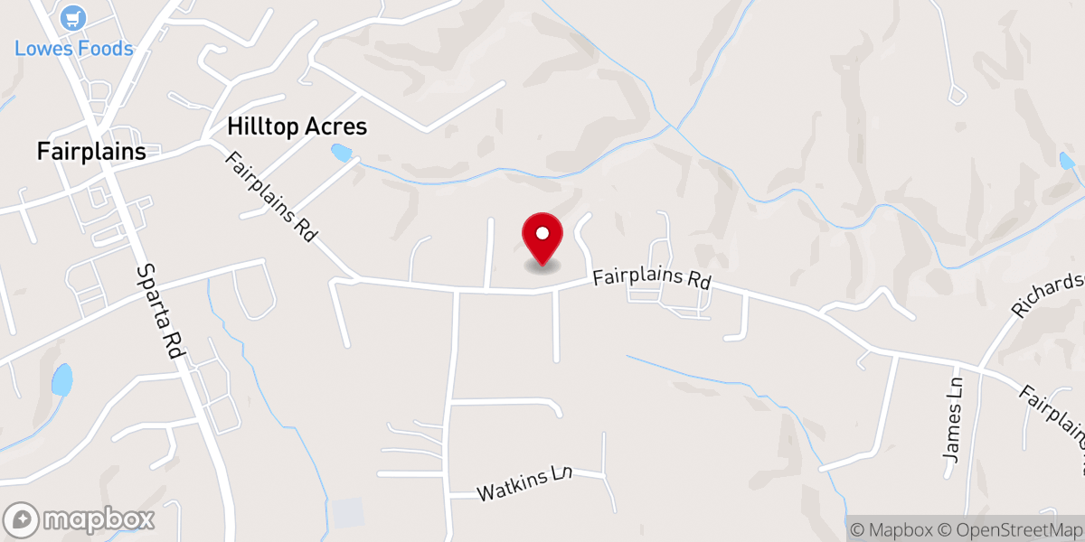 Map showing location of Pleasant Hill Missionary Baptist Church