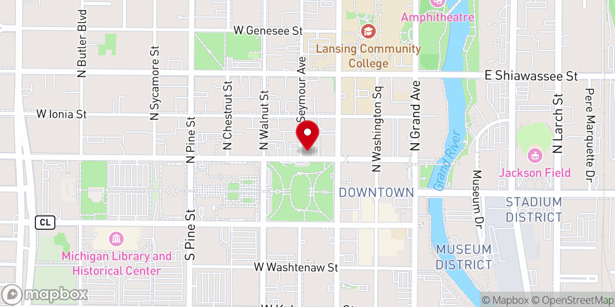 Map showing location of St Paul's Episcopal Church