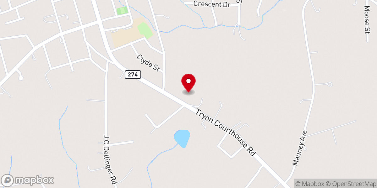 Map showing location of Gospel Way Baptist