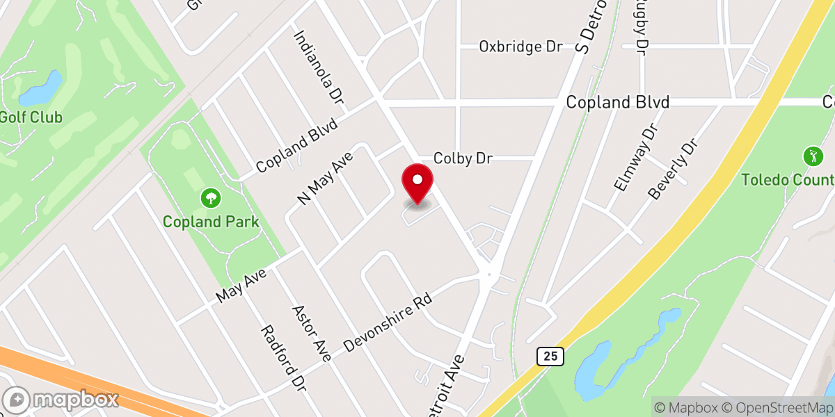 Map showing location of St Petri Lutheran Church