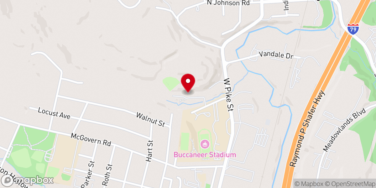 Map showing location of Chartiers Township Community Center