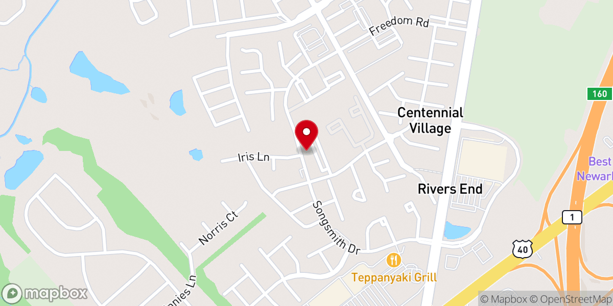 Map showing location of Holy Bethel Church of God
