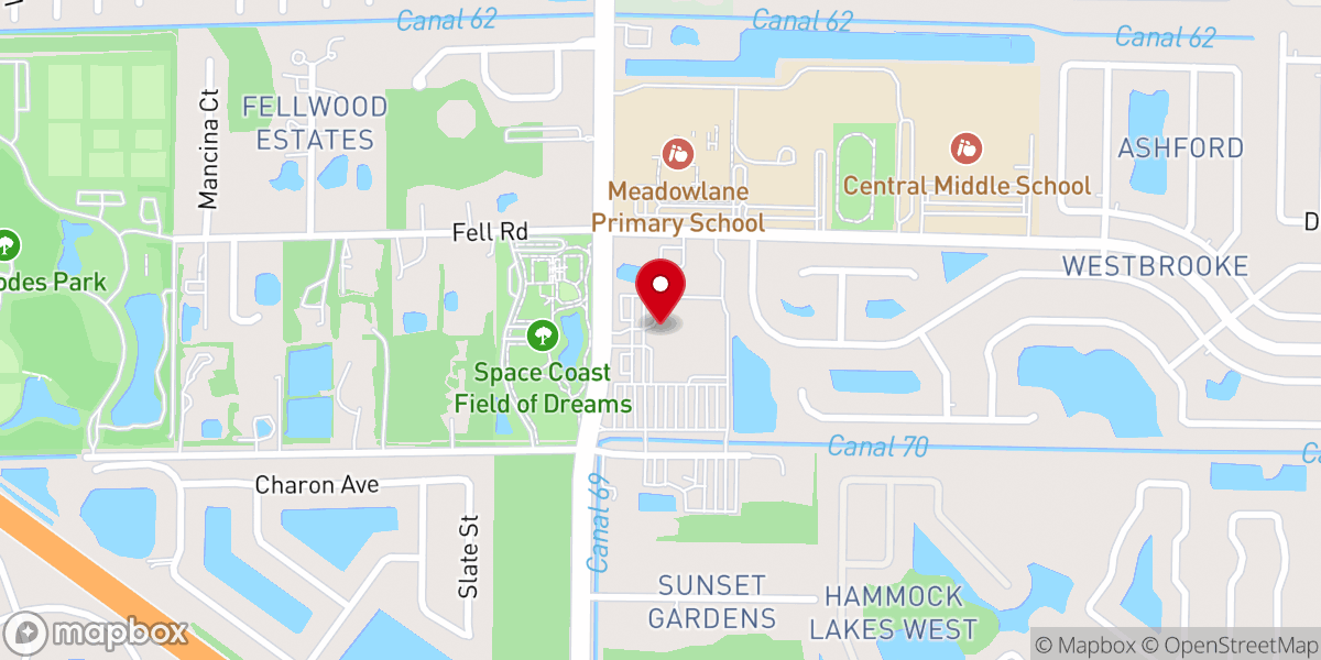 Map showing location of Watermark Christian Store