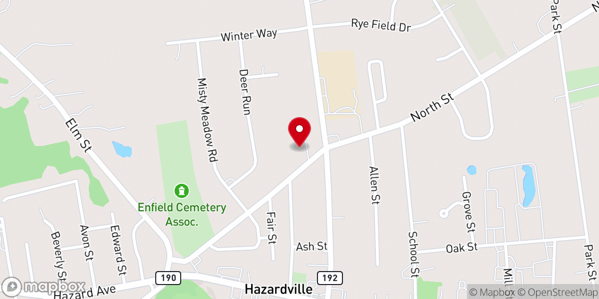 Map showing location of Our Redeemer Lutheran Church