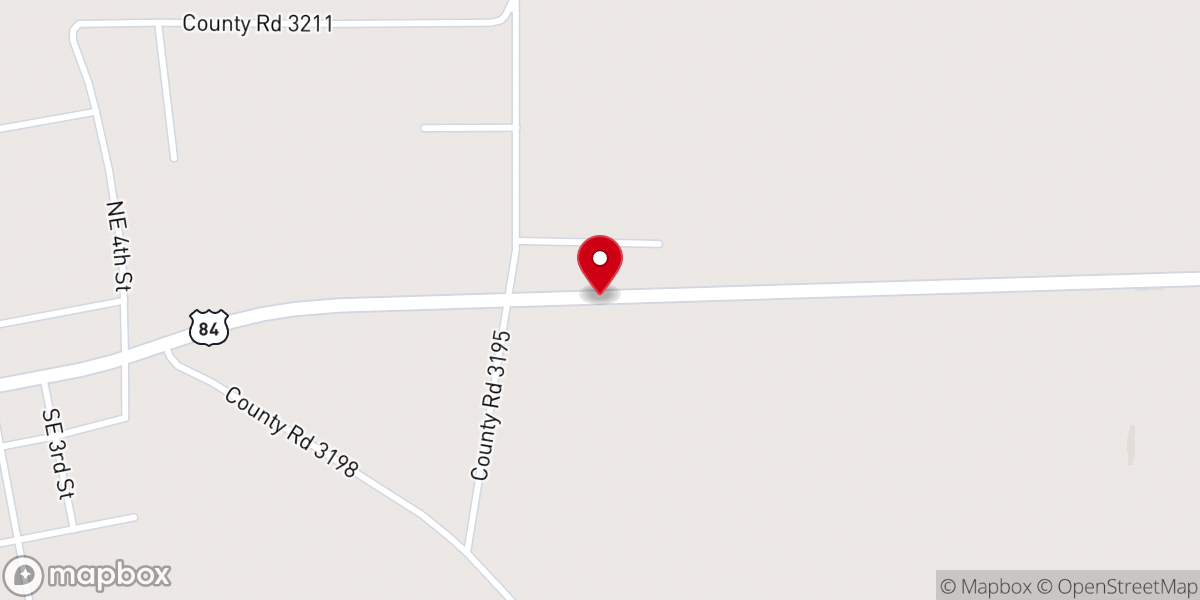 Map showing location of First Church Mount Enterprise