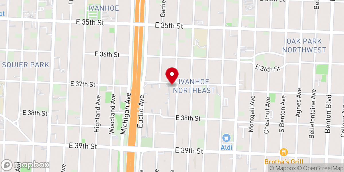 Map showing location of Life Tabernacle Pentecostal Church