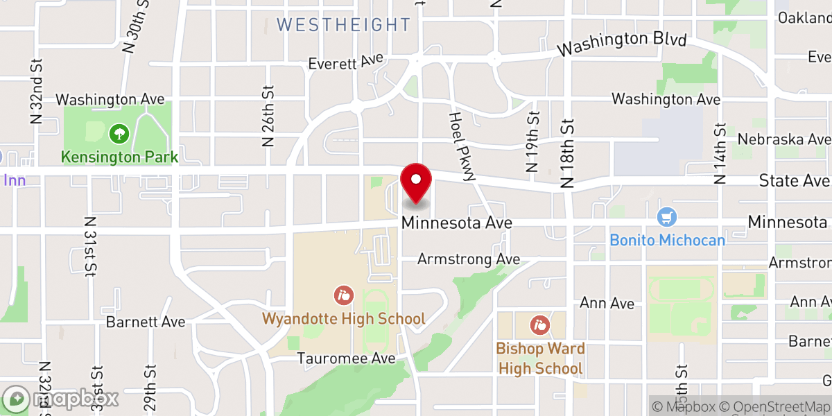 Map showing location of Victory in Praise Apostolic Ministeries