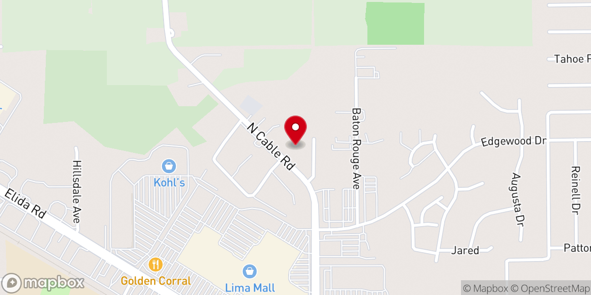 Map showing location of Cable Road Alliance Church