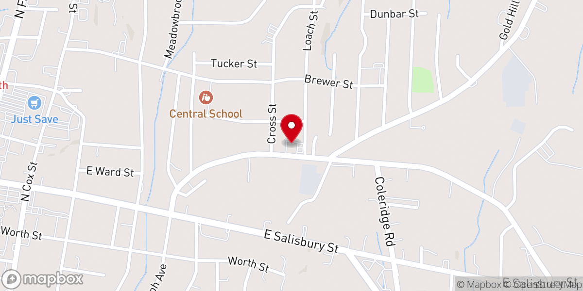 Map showing location of Greater St John Baptist Church