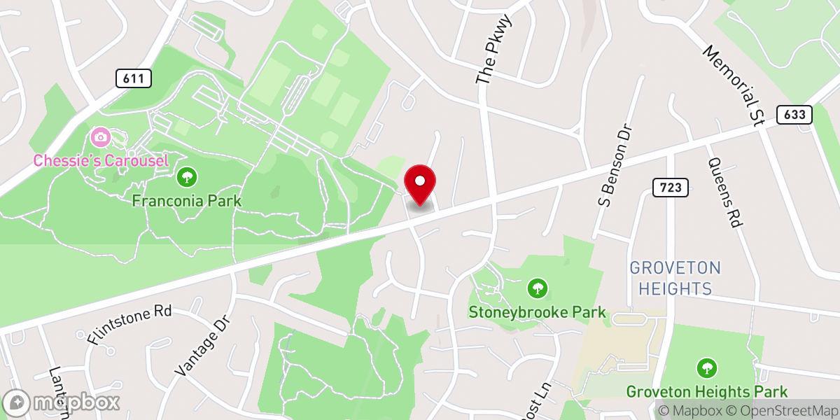 Map showing location of St. Martin de Porres Episcopal Church