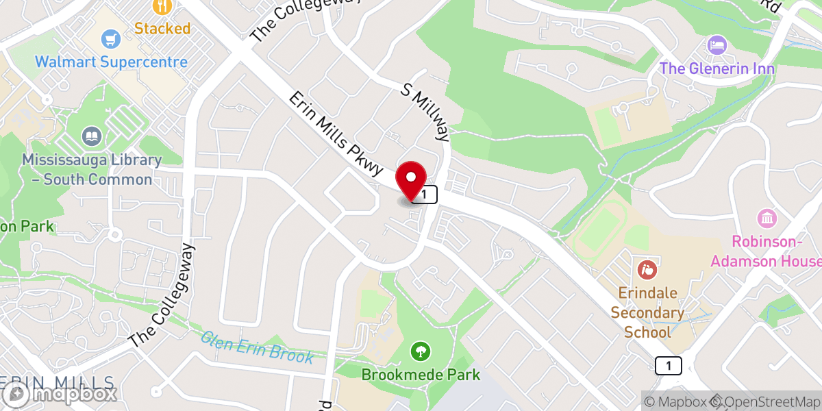 Map showing location of The Mill Christian Fellowship