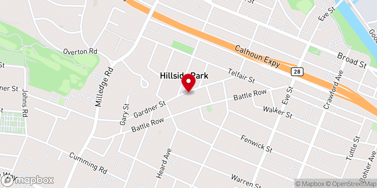 Map showing location of True Church of God in Christ, Inc.