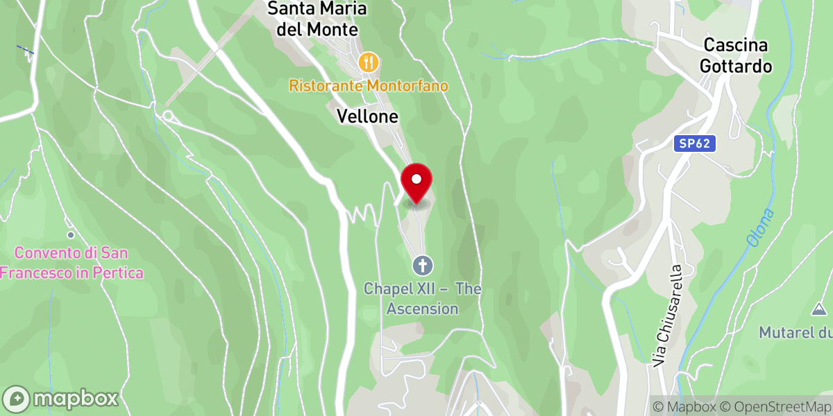 Map showing location of Tredicesima Cappella: La Discesa dello Spirito Santo