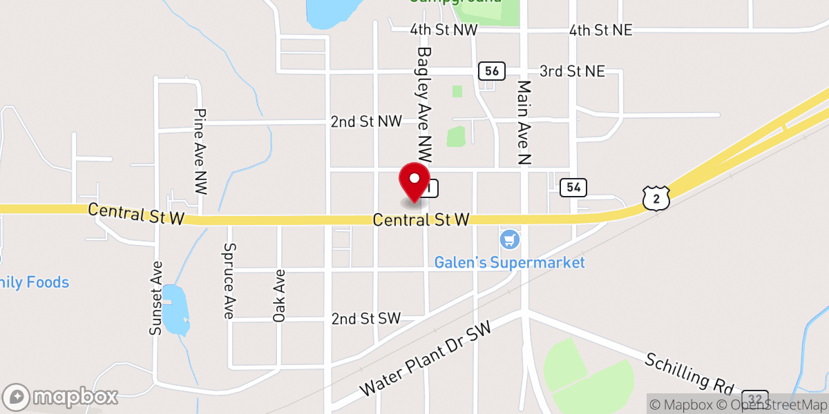 Map showing location of Calvary Evangelical Free Church