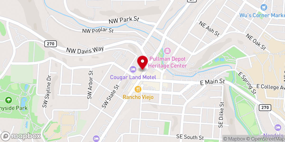 Map showing location of Pullman Foursquare Church