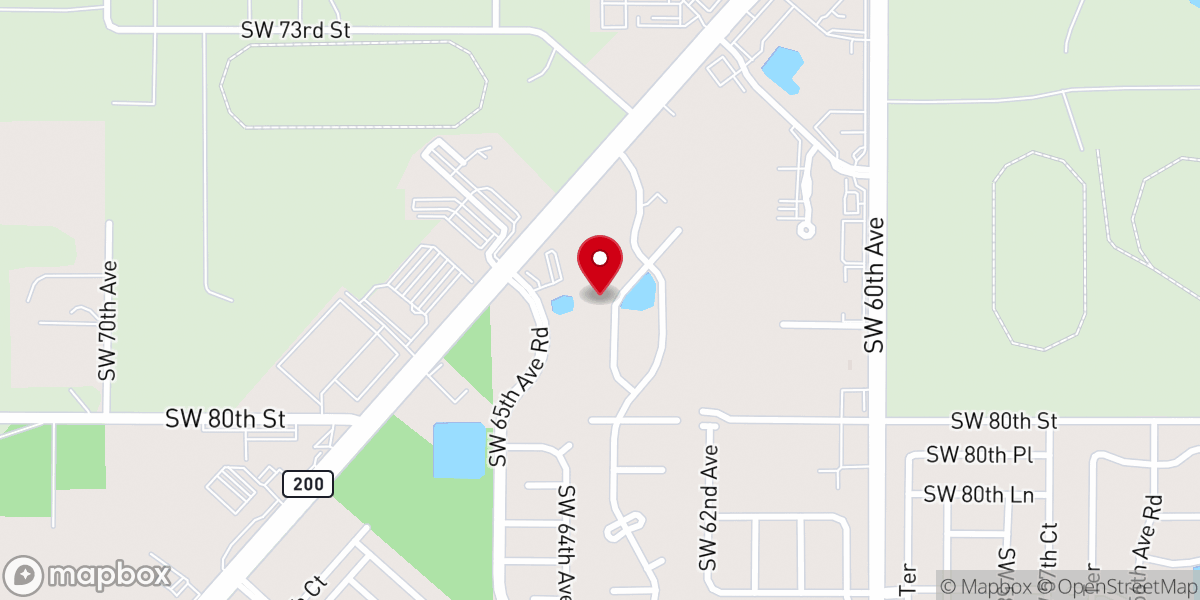 Map showing location of The Rock Family Church