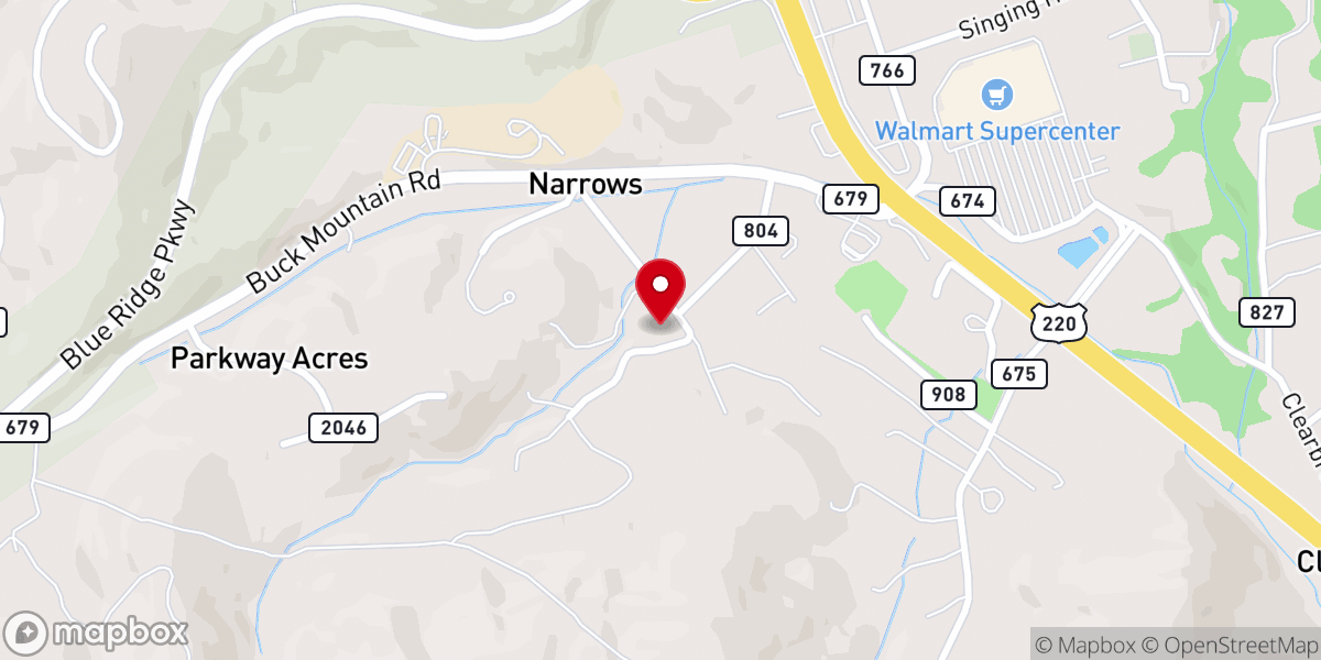 Map showing location of Community Christian Church of Christ
