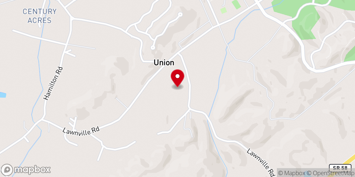 Map showing location of Union Chapel