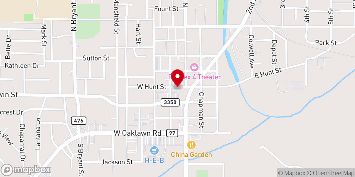 Map showing location of The Door Christian Fellowship of Atascosa