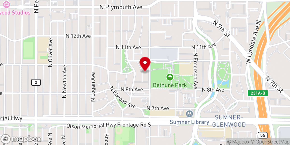 Map showing location of Community Covenant Church