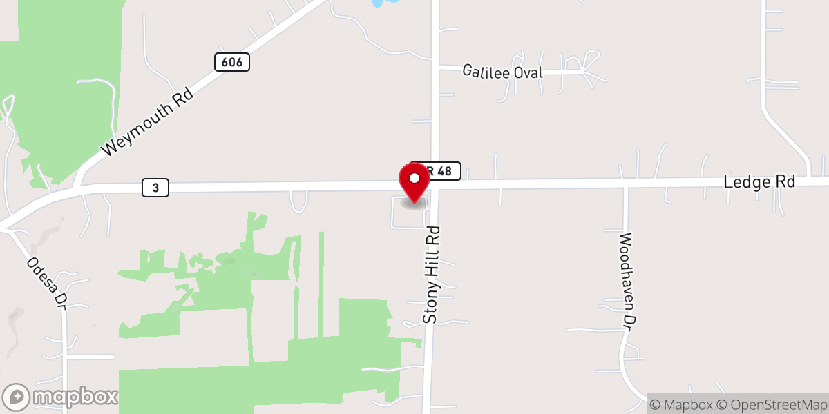 Map showing location of Weymouth Community Church