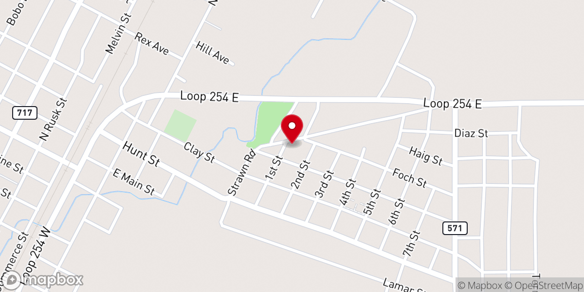 Map showing location of Church of God