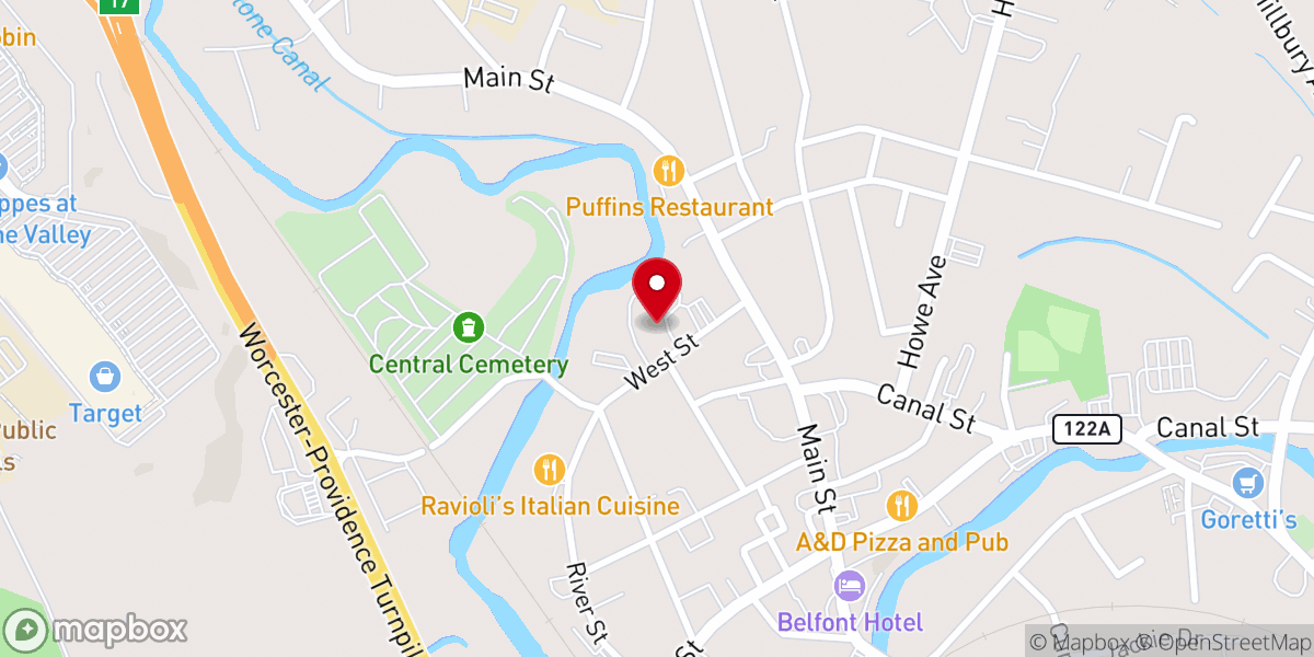 Map showing location of Country Candle / Laurence Candle & Church supplies