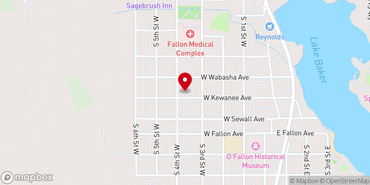 Map showing location of American Lutheran Church