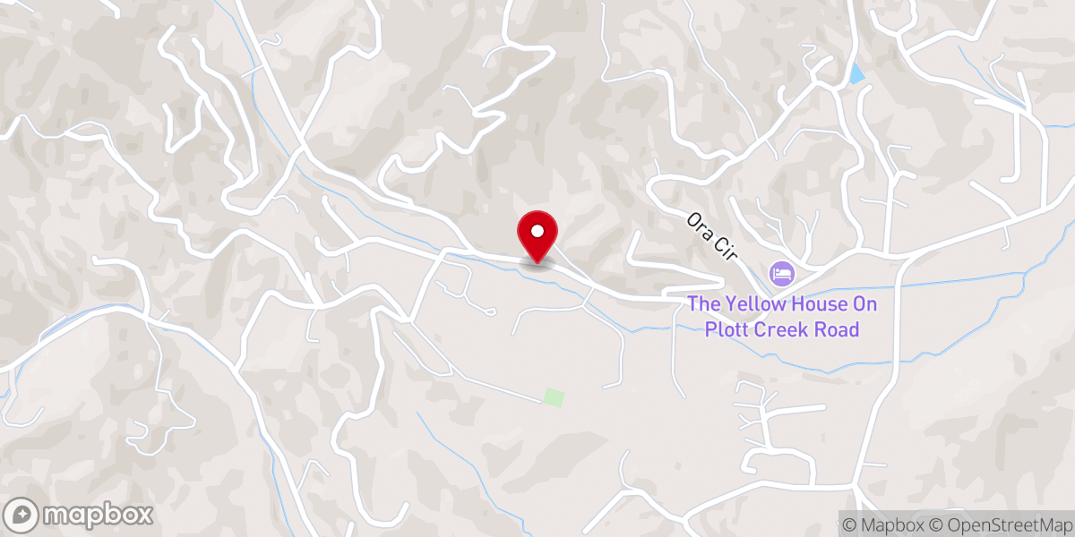 Map showing location of Fairview Baptist Church of Waynesville