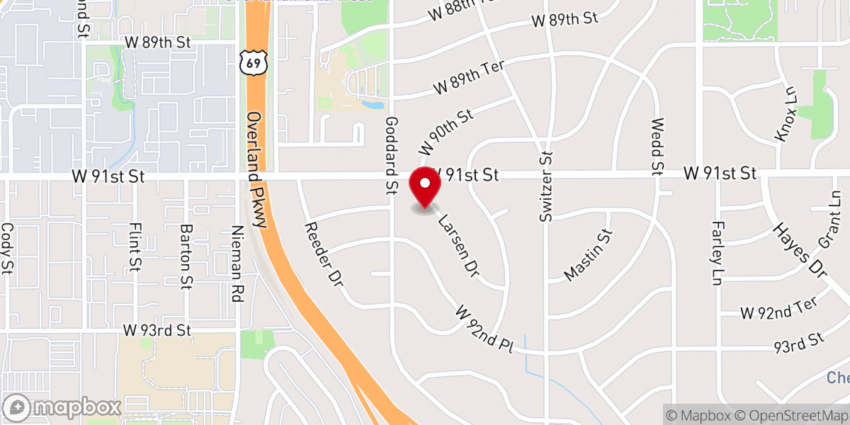 Map showing location of Ebenezer Lutheran Church