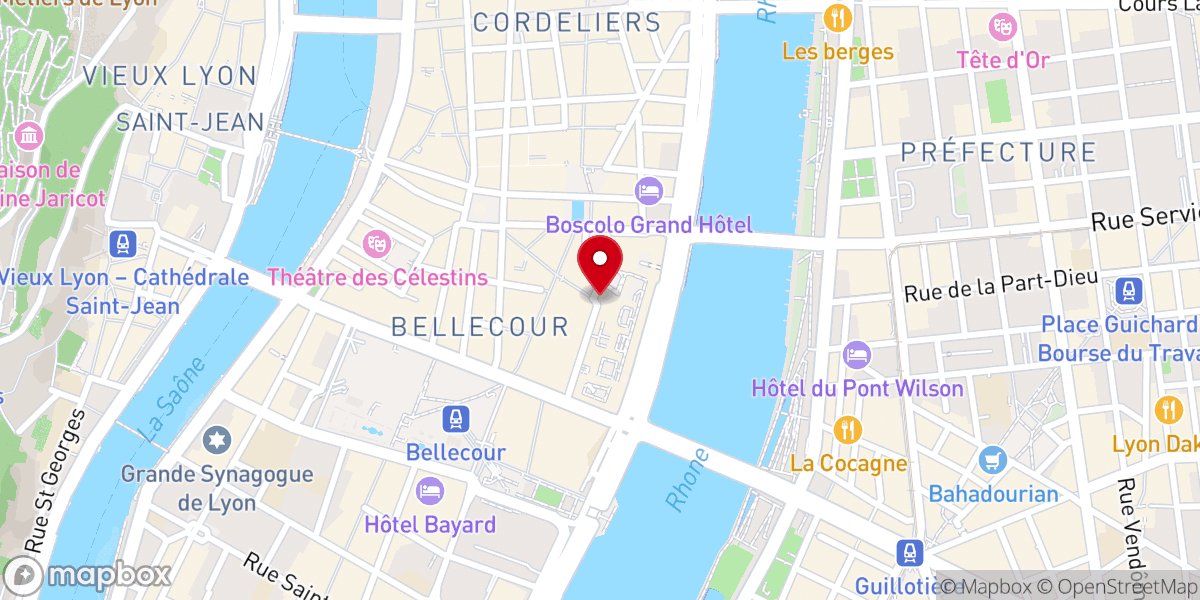 Map showing location of Chapelle de l’Hôtel-Dieu