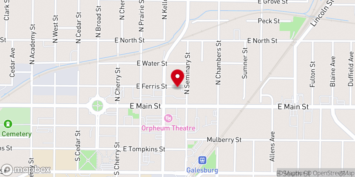 Map showing location of Mt Zion Missionary Baptist Church
