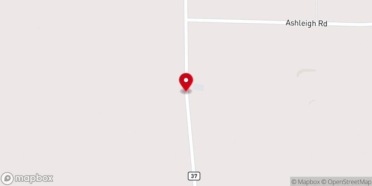Map showing location of Great Cypress Baptist Church